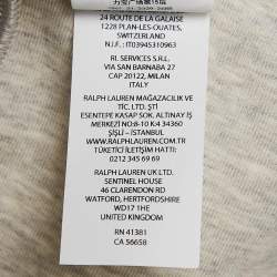 Pre Owned Polo Ralph Lauren Grey Logo Embossed Cotton Knit Joggers XL