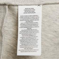 Pre Owned Polo Ralph Lauren Grey Logo Embossed Cotton Knit Joggers XL