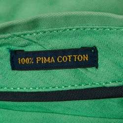 Pre Owned Polo Ralph Lauren Green Cotton Chino Shorts L