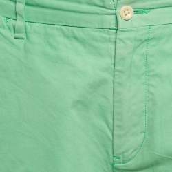 Pre Owned Polo Ralph Lauren Green Cotton Chino Shorts L