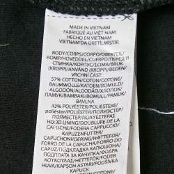 Pre Owned Polo Ralph Lauren Black Printed Cotton Blend Knit Hoodie 2XB
