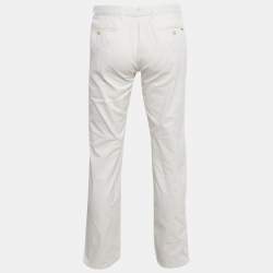 Pre Owned Polo Ralph Lauren White Preppy Fit Tailored Pants S