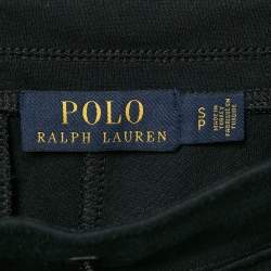 Pre Owned Polo Ralph Lauren Black Cotton Blend Knit Trackpants S 