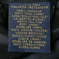 Polo Ralph Lauren Navy Blue Wool Applique Detail Single Breasted Blazer XL