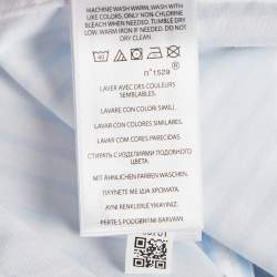 Pre Owned Polo Ralph Lauren Polo Blue Bear Print Cotton Shirt and Shorts Set M