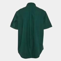 Pre Owned Polo Ralph Lauren Green Cotton Short Sleeve Shirt XL