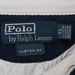 مملوكة مسبقًا Polo Ralph Lauren Navy Blue Cotton Long Sleeve Polo T-Shirt XL