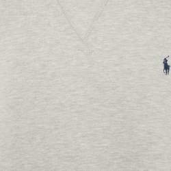 Pre Owned Polo Ralph Lauren Grey Cotton Blend Crew Neck Sweatshirt XXL