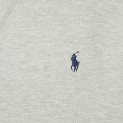 Pre Owned Polo Ralph Lauren Grey Cotton Blend Crew Neck Sweatshirt XXL