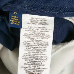 Pre Owned شورت بولو رالف لورين قطن أزرق كحلي مقاس كبير (لارج)