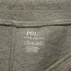 Pre Owned Polo Ralph Lauren Grey Melange Jersey Drawstring Trousers XL