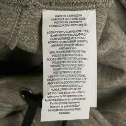 Pre Owned Polo Ralph Lauren Grey Melange Jersey Drawstring Trousers XL