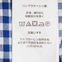 Pre Owned Polo Ralph Lauren Blue Gingham Check Cotton Classic Fit Shirt XXL