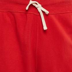 Pre Owned Polo Ralph Lauren Red Cotton Track Pants XL
