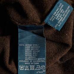Pre Owned Polo Ralph Lauren Brown Merino Wool Turtle Neck Sweater M