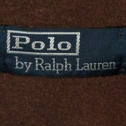 Pre Owned Polo Ralph Lauren Brown Merino Wool Turtle Neck Sweater M