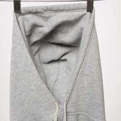 Pre Owned Polo Ralph Lauren Grey Cotton Blend Knit Hoodie XXL
