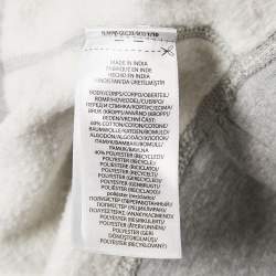 Pre Owned Polo Ralph Lauren Grey Cotton Blend Knit Hoodie XXL