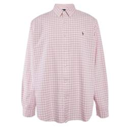 Pre Owned Polo Ralph Lauren Pink Gingham Cotton Button Down Shirt XXL