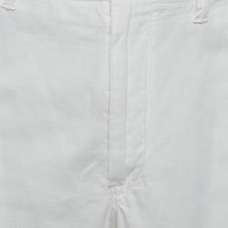 Pre Owned Polo Ralph Lauren White Linen and Cotton Shorts XXL