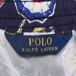 Pre Owned Polo Ralph Lauren Navy Blue Printed Swim Briefs L