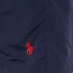 Polo Ralph Lauren Navy Blue Printed Nylon Swim Shorts S
