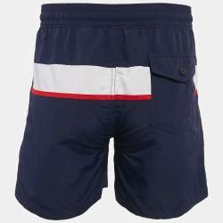 Polo Ralph Lauren Navy Blue Printed Nylon Swim Shorts S