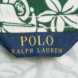 Polo Ralph Lauren Green Floral Print Synthetic Swim Shorts S