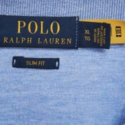 Polo Ralph Lauren Blue Cotton Pique Slim Fit Polo T-Shirt XL