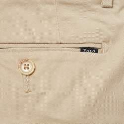 Pre Owned Polo Ralph Lauren Beige Gabardine Cotton Pants XL