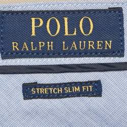 Pre Owned Polo Ralph Lauren Beige Gabardine Cotton Pants XL