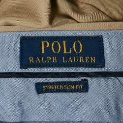 Pre Owned Polo Ralph Lauren Beige Gabardine Formal Trousers XL