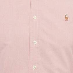 Polo Ralph Lauren Pink Cotton Slim Fit Shirt S