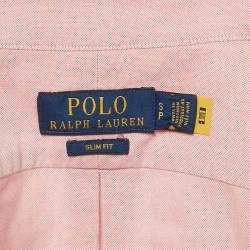 Polo Ralph Lauren Pink Cotton Slim Fit Shirt S