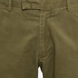 Pre Owned Polo Ralph Lauren Green Gabardine Cotton Slim Fit Chino Pants XL