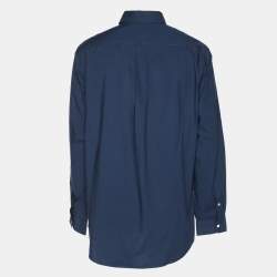 Polo Ralph Lauren Blue Cotton Button Front Shirt XL