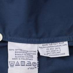 Polo Ralph Lauren Blue Cotton Button Front Shirt XL