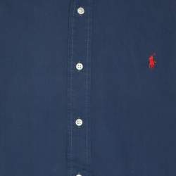 Polo Ralph Lauren Blue Cotton Button Front Shirt XL