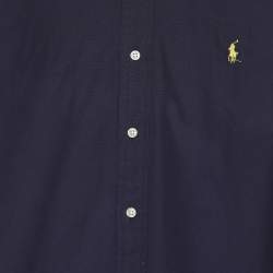 Polo Ralph Lauren Blue Cotton Button Front Shirt XL