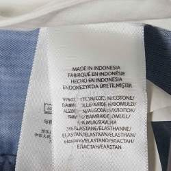 Pre Owned Polo Ralph Lauren White Gabardine Stretch Slim Fit Trousers XL