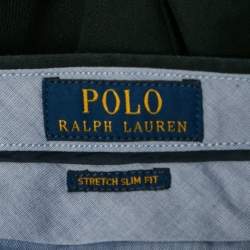 Pre Owned Polo Ralph Lauren Black Gabardine Trousers XL