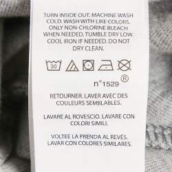 Pre Owned Polo Ralph Lauren Grey Logo Print Cotton Blend Knit Joggers S