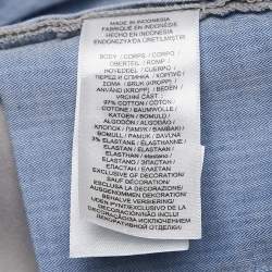 Pre Owned Polo Ralph Lauren Grey Cotton Stretch Slim Fit Trousers XL Waist 36"