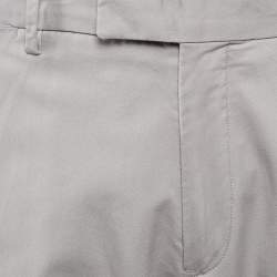 Pre Owned Polo Ralph Lauren Grey Cotton Stretch Slim Fit Trousers XL Waist 36"