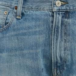 Pre Owned Polo Ralph Lauren Blue Faded Denim The Sullivan Slim Jeans XL Waist 36"
