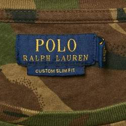 Polo Ralph Lauren Green Camouflage Print Cotton Long Sleeve T-Shirt L