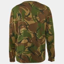 Polo Ralph Lauren Green Camouflage Print Cotton Long Sleeve T-Shirt L