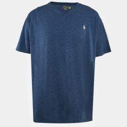 Polo Ralph Lauren Blue Jersey V-Neck Classic Fit T-Shirt XXL
