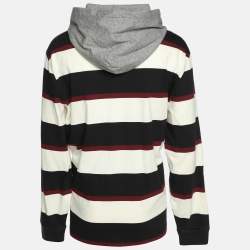 Pre Owned Polo Ralph Lauren Multicolor Stripe Cotton Hoodie XL