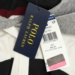 Pre Owned Polo Ralph Lauren Multicolor Stripe Cotton Hoodie XL